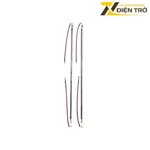 Điện trở Halogen màu trắng tim đen