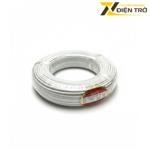 dây điện chịu nhiệt bọc sợi thủy tinh (dây chịu nhiệt trắng)